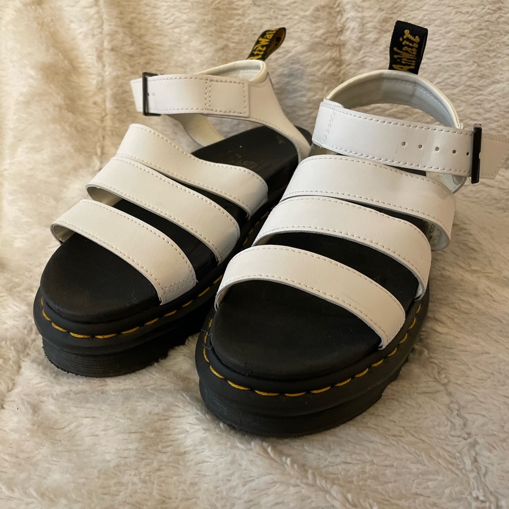 Dr. Martens Blaire White Strappy Sandal Size 7US